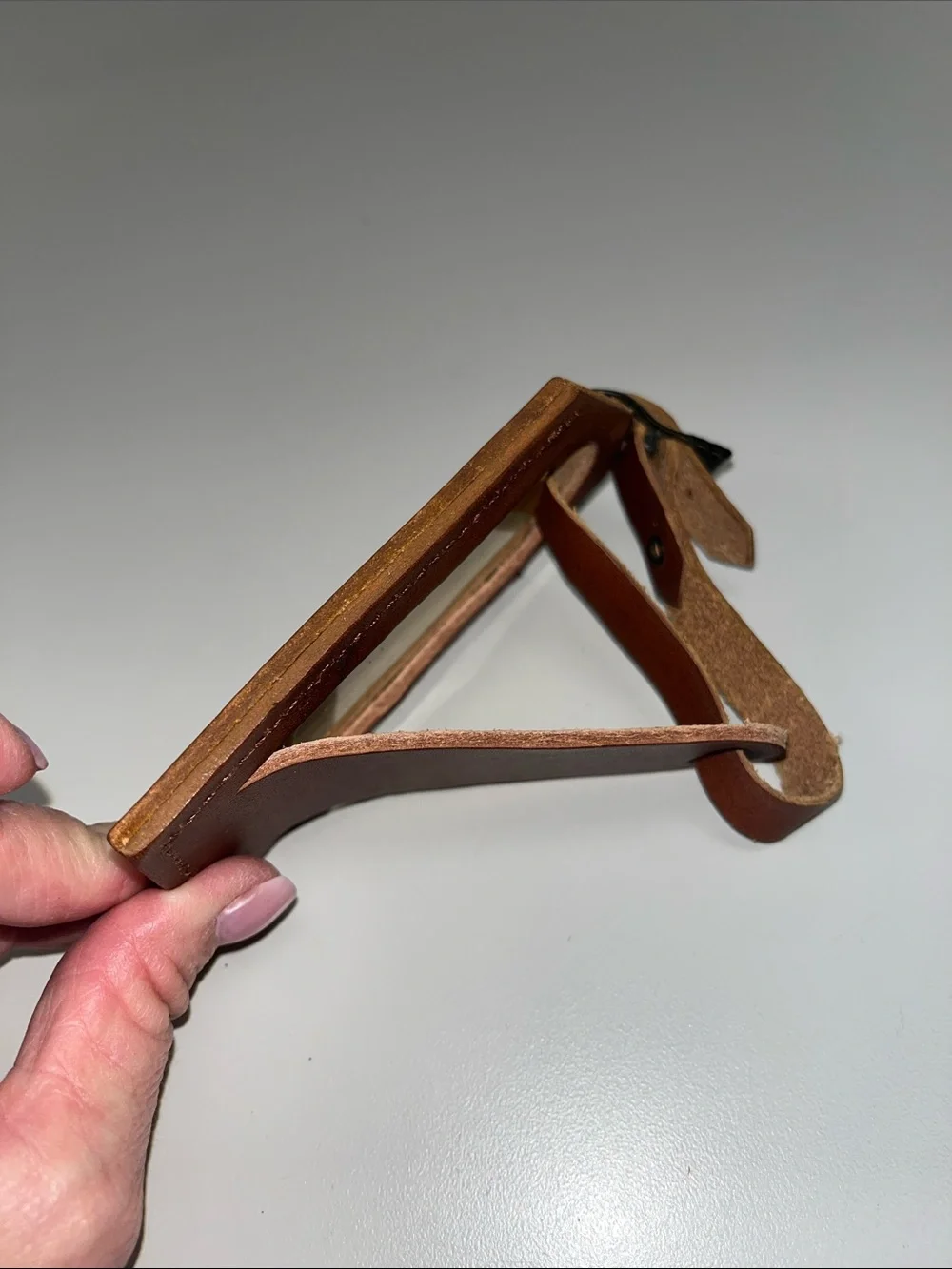 Marlboro Brown Leather Luggage Tag